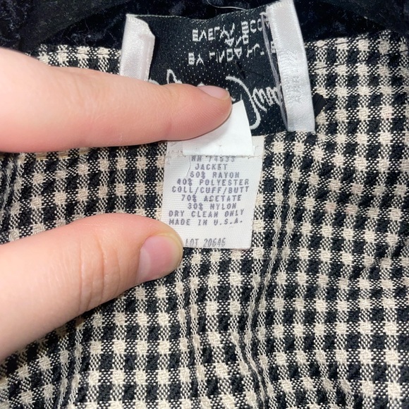 Vintage Jeffrey and Dara Houndstooth Jacket - Picture 9 of 11